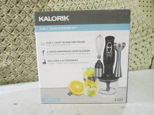 lot 76 image: (BS) 3-In-1 Hand Blender Set...