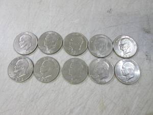 lot 79 image: (CNTR) 10 Ike Dollar Coins 1972...