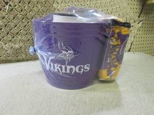 lot 85 image: (BS) MN Vikings Gift BasketBucket...