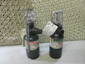 lot 105 image: (RM1) 2 Propane Lanterns...