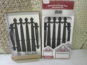 lot 128 image: (EC1) 2 Decorative Garage Door Hard...