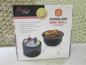 lot 163 image: (CSB) 2-In-1 Cooler BBQ Grill Combo...