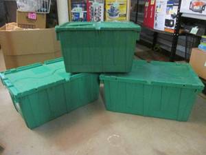 lot 167 image: (BR1) 3 Totes with Bi-Fold Lids...