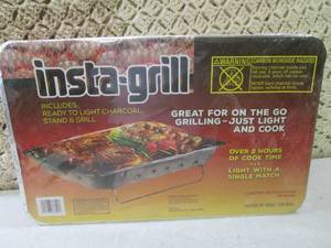 lot 168 image: (EW5) Insta-Grill Includes Charcoal...