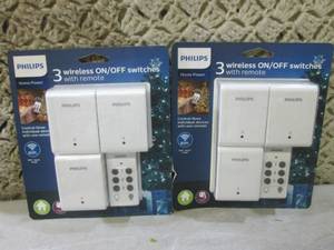 lot 173 image: (H-1) 2 Packs of 3 Wireless ONOFF ...