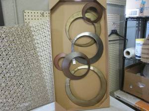 lot 198 image: (F-1) Large Metal Wall Decor 37 12...