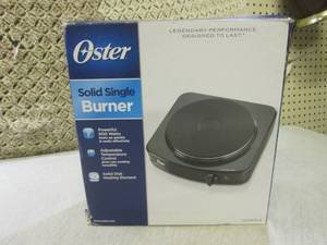 lot 216 image: (CS) Oster Solid Single Burner  Ho...