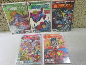 lot 273 image: (RMC) 5 DC Bloodlines Comic Books 1...