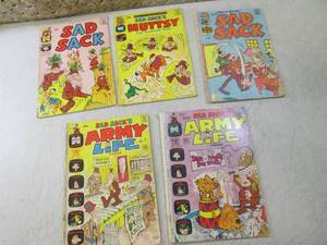 lot 275 image: (RMC) 5 Vintage Harvey Comics Sad S...