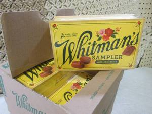 lot 307 image: (C-1) Case 6 Boxes Whitmans Sampler...