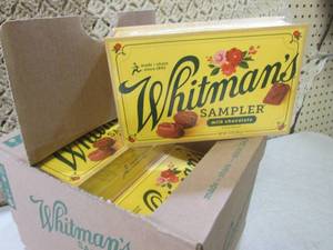 lot 308 image: (C-1) Case 6 Boxes Whitmans Sampler...