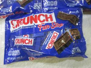 lot 315 image: (B-2) 3 Bags Fun Size Crunch Candy ...