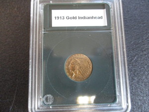 3. 1913 2.50 Gold Indianhead Quarter Eagle
