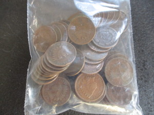 28. Lot of (50) Indian Head Pennies - Multiple Dates