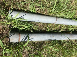 2 Chain Link Fence Gate Posts (2 38)