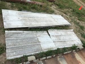 Used Steel Sheeting (6 pcs)