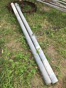 2 Chain Link Fence Gate Posts