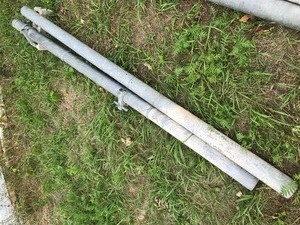 2 Chain Link Fence Gate Posts