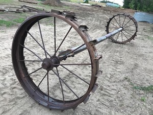 Antique Field Irrigation Axles (2)