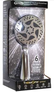 Jacuzzi PRIMO Theraspin Chrome 6-Spray Handheld Shower