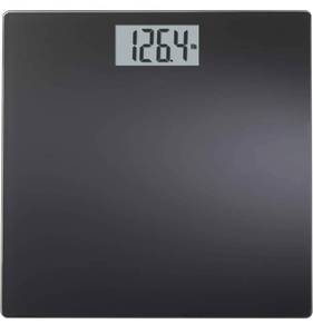 INSTATRACK Large Display Digital Bathroom Scale with Step-On Technology in Black, Accurately Measures up to 400 Pounds