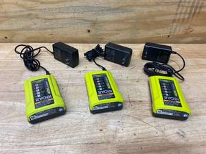 RYOBI Lot of 3-  40V Battery Chargers