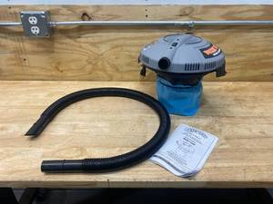 BUCKET HEAD 5 Gal. 1.75-Peak HP WetDry Shop Vacuum Powerhead with Filter Bag and Hose (compatible with 5 Gal. Homer Bucket)