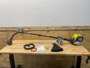 RYOBI 4-Stroke 30 cc Attachment Capable Straight Shaft Gas Trimmer