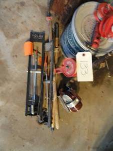 Fishing- Popups, Ice Poles, Rattle reels, Fishing Pole Minnow Bucket