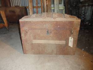 Antique Traveling Chest with divider