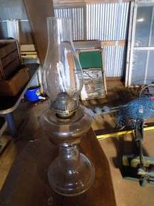Vintage Oil Lamp, Stand up Lamp