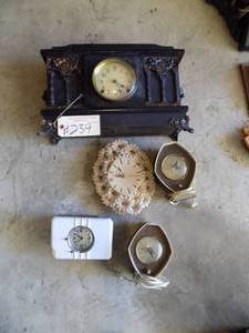 Clocks 1 Antique, 4 Vintage