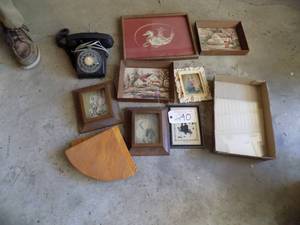 Misc Pictures and 1 Rotary Phone , Picture Frame Glass