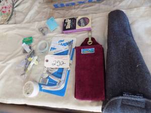 Misc Fishing Gear, Antique Lures, Bobbers, Cabelas Rag, Line