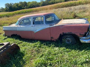 56 Ford Town Sedan V8 292, 3 speed with over drive, 4 door