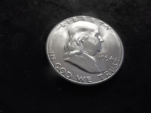 1954 S Franklin Half Dollar