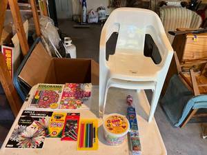 lot 120 image: Color Books, Beads, Kite & Childrens Chairs