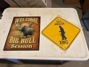 lot 225 image: Metal Signs
