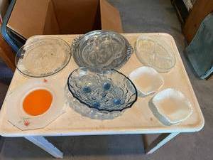 lot 96 image: Milk Glass & Glassware