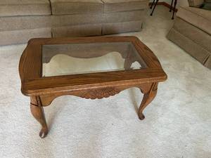 lot 167 image: Glass Top Coffee Table