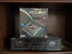 lot 172 image: Double Deck Cassette Player & Rewinder