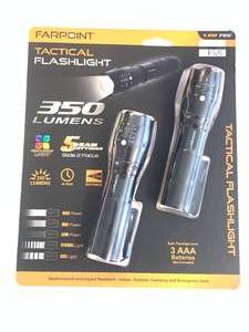 New 2 Pack Tactical Flashlight with Multiple Settings