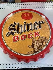 Shiner Bock Metal Sign 22 Inch Diameter