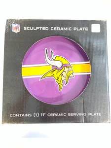 New Minnesota Vikings Sculpted Plate