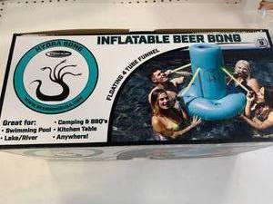 New Line New Inflatable Floating Beer Bong