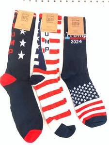 New Three Piece Trump 2024 Socks