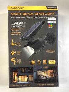 New Solar Powered Motion Spotlight