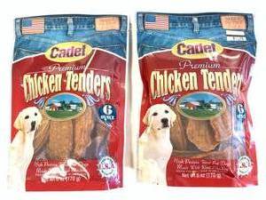 Lot of Two Made In USA Chicken Tender Dog Treats