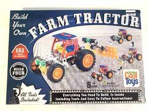 New 161 Piece Farm Tractor Erector Toy Set