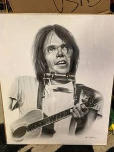 Neil Young Artwork 20X24